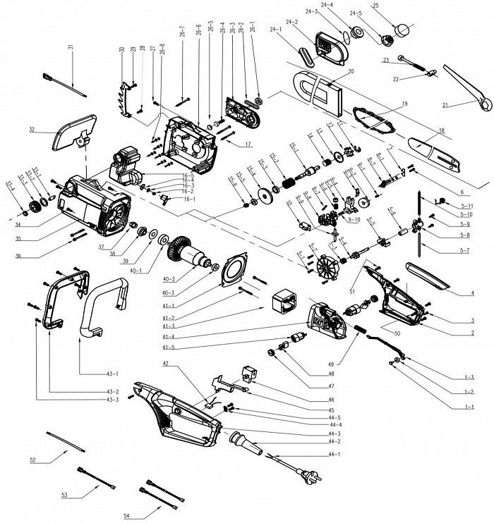1 КОРПУС - БАК -  ЗВЕЗДОЧКА - ШЕСТЕРНЯ - МАСЛОНАСОС ЭЛЕКТРОПИЛА CHAMPION 420-16