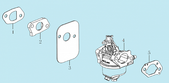 10 КАРБЮРАТОР ГАЗОНОКОСИЛКА CHAMPION LM4122