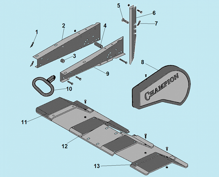 3 РАМА КУЛЬТИВАТОР CHAMPION ВC5712